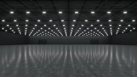 3D render of empty exhibition space. backdrop for exhibitions and events. Stock Illustration