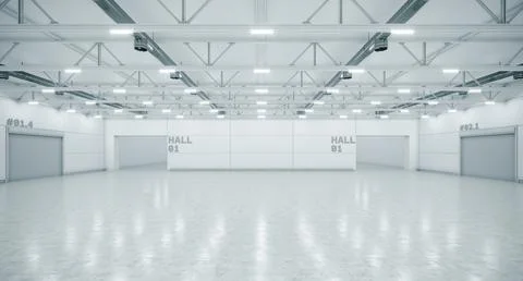 3D render of empty exhibition space. backdrop for exhibitions and events. Stock Illustration