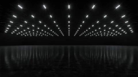 3D render of empty exhibition space. backdrop for exhibitions and events. Stock Illustration