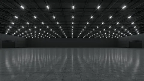 3D render of empty exhibition space. backdrop for exhibitions and events. Stock Illustration