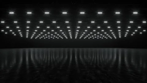 3D render of empty exhibition space. backdrop for exhibitions and events. Stock Illustration