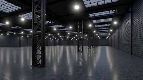 3D render of empty exhibition space. backdrop for exhibitions and events. Stock Illustration