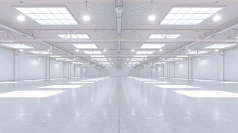 3D render of empty exhibition space. backdrop for exhibitions and events. Illustrazione stock
