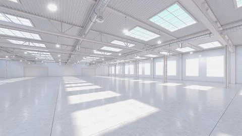 3D render of empty exhibition space. backdrop for exhibitions and events. Illustrazione stock