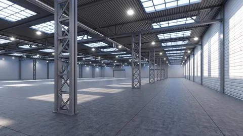 3D render of empty exhibition space. backdrop for exhibitions and events. Stock Illustration