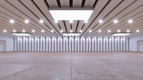 3D render of empty exhibition space. backdrop for exhibitions and events. Stock Illustration