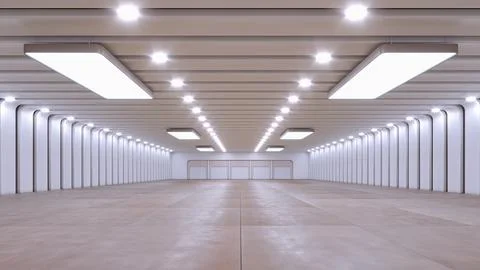 3D render of empty exhibition space. backdrop for exhibitions and events. Stock Illustration