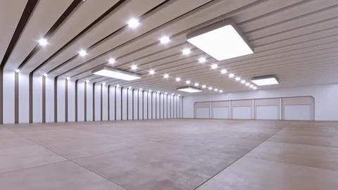 3D render of empty exhibition space. backdrop for exhibitions and events. Stock Illustration