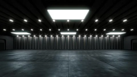 3D render of empty exhibition space. backdrop for exhibitions and events. Stock Illustration