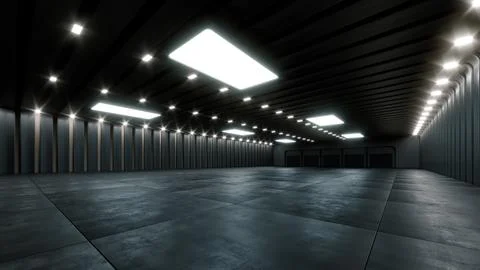 3D render of empty exhibition space. backdrop for exhibitions and events. Stock Illustration