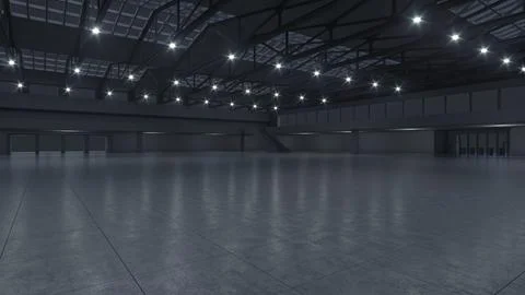 3D render of empty exhibition space. backdrop for exhibitions and events. Stock Illustration