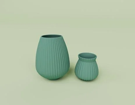 3d render of empty pot isolated on Pastel background, 3d background minimal s Stock Illustration