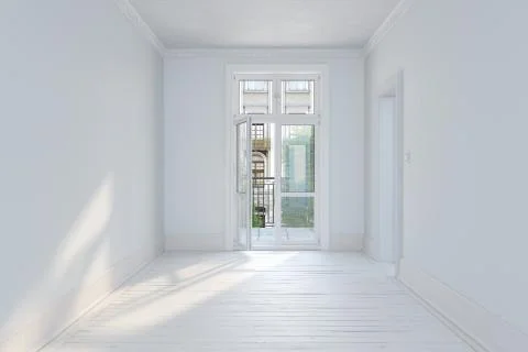 3d render - empty scandinavian room Stock Illustration