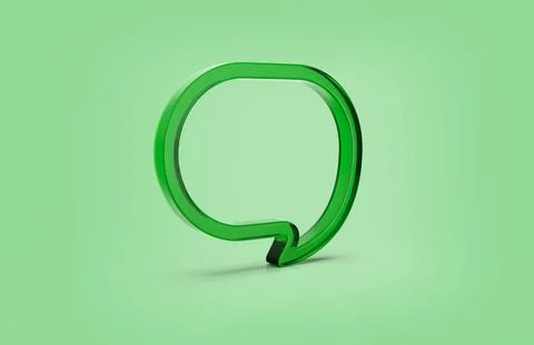 3d render with an empty speech bubble isolated on background イラスト素材