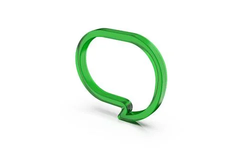 3d render with an empty speech bubble isolated on background イラスト素材