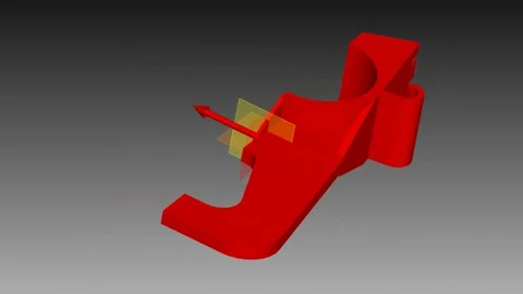 3D render engineering technical drawing of a mechanical mounting bracket , .. Stock Footage 324143369