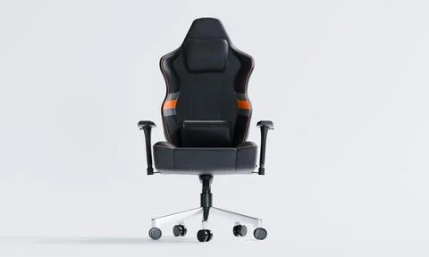3d render of ergonomic computer gaming chair for office or gamer room Stock Illustration