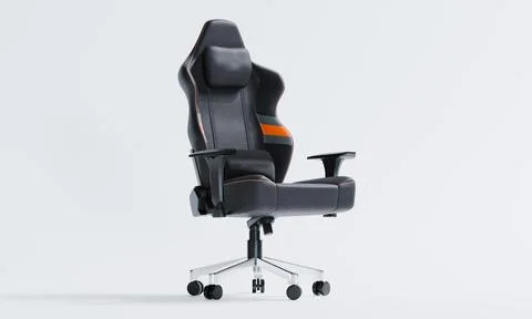3d render of ergonomic computer gaming chair for office or gamer room イラスト素材