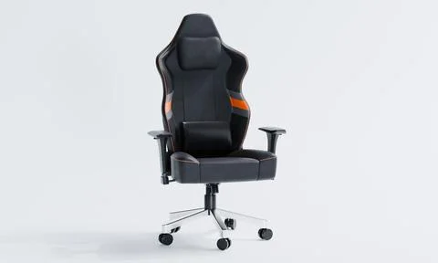 3d render of ergonomic computer gaming chair for office or gamer room Stock Illustration