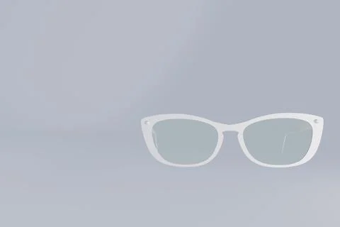 3d render of eye glasses on light background Stock Photos