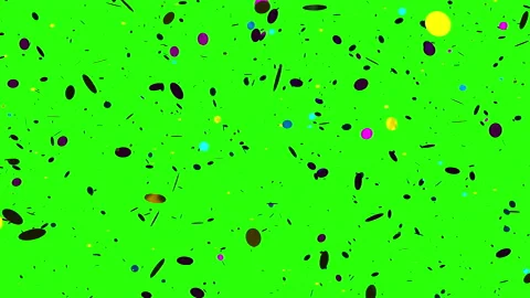 3d render of falling confetti on a green background. Mary Christmas Stock Footage 140004293
