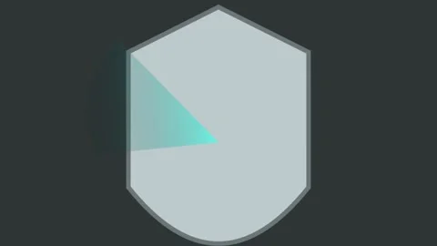 3D render of family protection shield on dark background for security animation Stock Footage 336471988