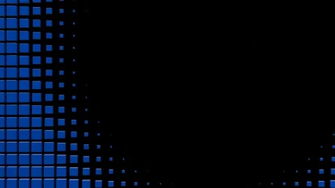 3d render of featuring a repetitive pattern of dark blue squares Vidéo 276848865