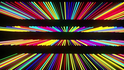 3d render. Festive bg with multicolored particles. Abstract 3d background with Stock Illustration