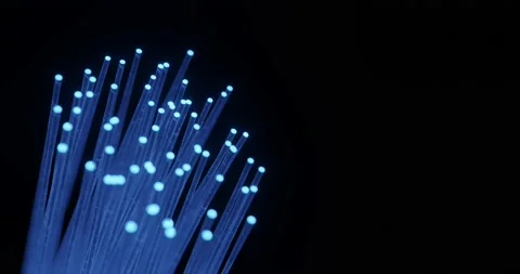 3d render of fiber optic data transfer Stock Footage 157168008