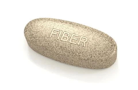 3d render of fiber pill Stock Illustration