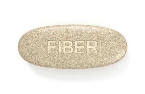 3d render of fiber pill Stock-Illustration