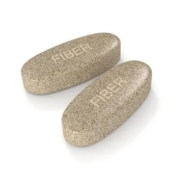 3d render of fiber pills Stock Illustration