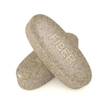 3d render of fiber pills Stock Illustration