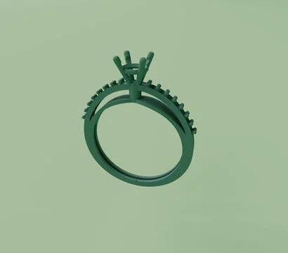 3d render of finger ring isolated on Pastel background, 3d background minimal Illustrazione stock