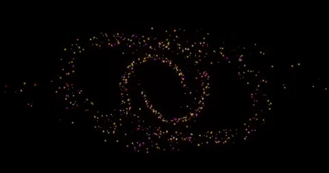 3d render of a firework of colorful stars Stock Footage 220430506