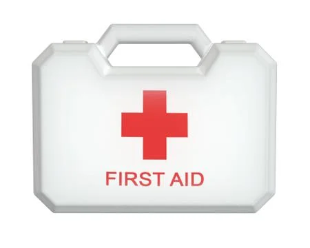 3D render of First Aid kit isolated on white. Stock Illustration