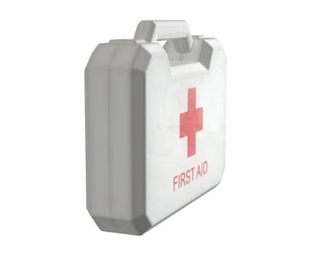 3D render of First Aid kit isolated on white. Stock Illustration