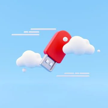 3d render flash drive icon. 3d rendering flash drive icon. Illustration of flash Stock Illustration