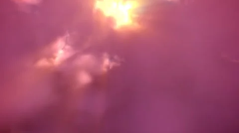 3D render. A flight down into the clouds. Loopable. Stock Footage 1103955