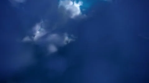 3D render. A flight down into the clouds. Loopable. Stock Footage 1104464