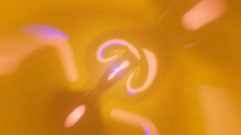 3d render Flight through time and space through a bright tunnel that glows Stock Footage 238835552