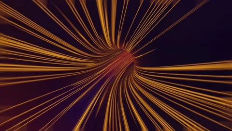 3d render Flight through time and space through a bright tunnel that glows Stock Footage 238835570