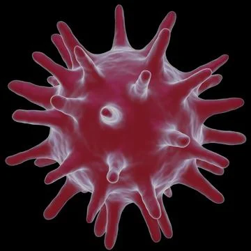 3d render of flu or virus for epidemic disease Illustrazione stock