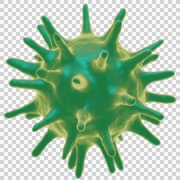 3d render of flu or virus for epidemic disease 스톡 일러스트