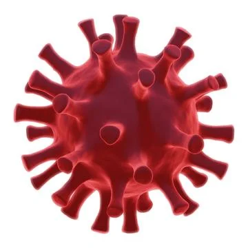 3d render of flu or virus for epidemic disease Illustrazione stock