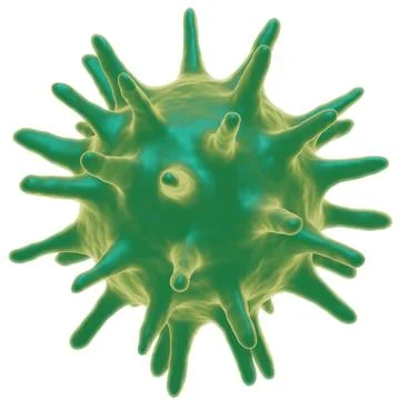 3d render of flu or virus for epidemic disease Illustrazione stock