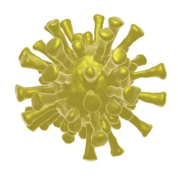 3d render of flu or virus for epidemic disease Illustrazione stock