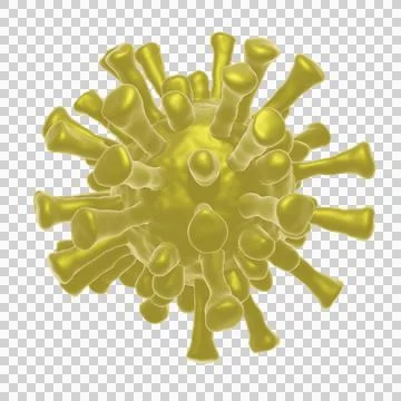 3d render of flu or virus for epidemic disease Illustrazione stock