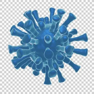 3d render of flu or virus for epidemic disease Illustrazione stock
