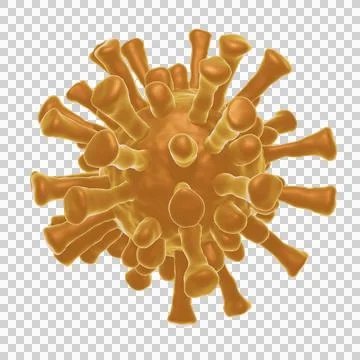 3d render of flu or virus for epidemic disease Illustrazione stock